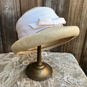 Vintage Straw Hat Michael Terre 1960s
